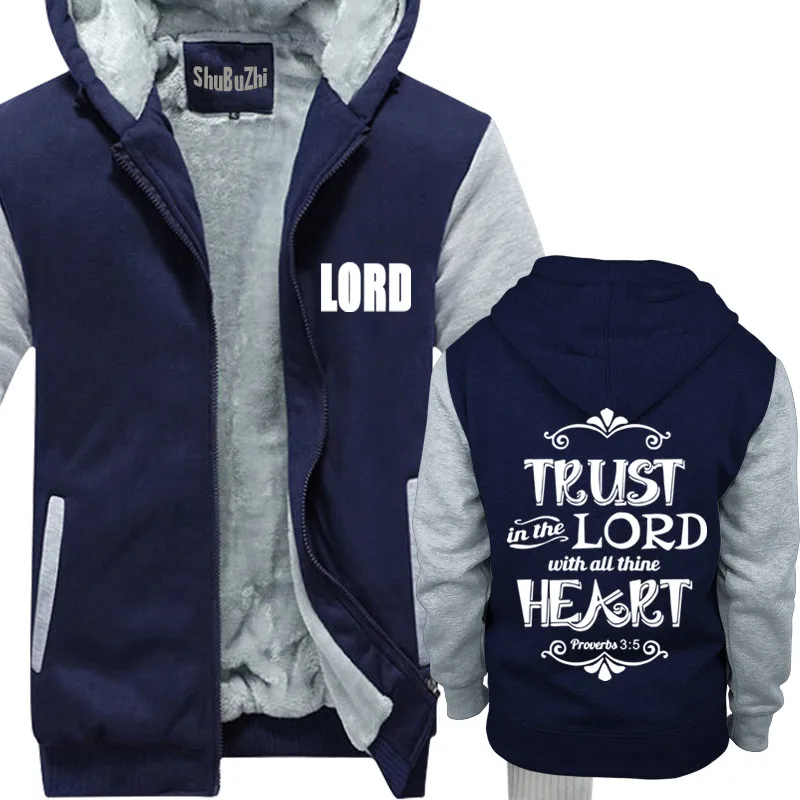 Толстовка Trust in The Lord Christian мужские черные хлопковые толстовки с изображением