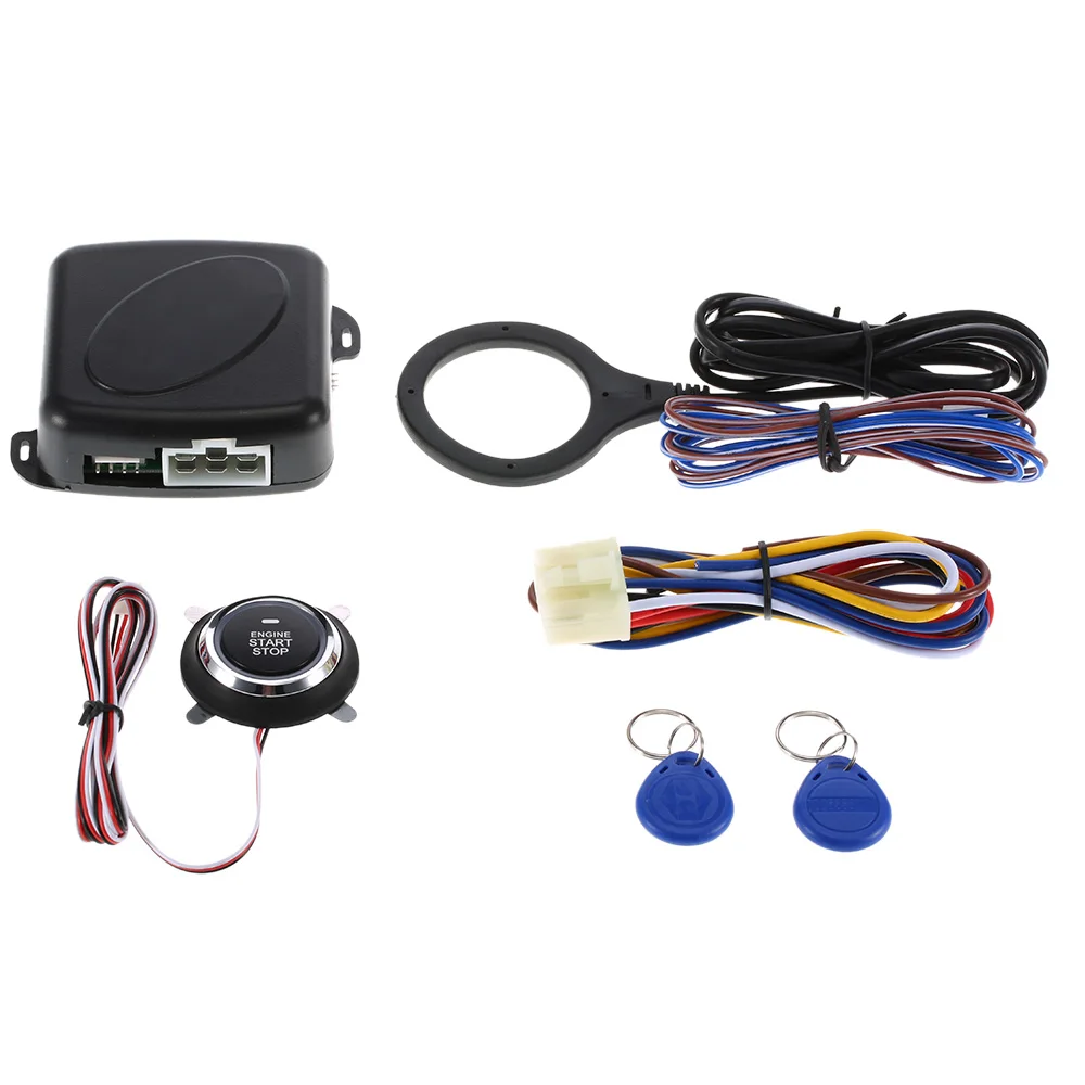 Автомобильная сигнализация кнопка запуска и остановки двигателя блокировка