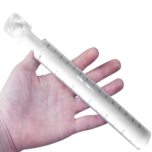 

MG19161 Pocket 2X Magnifier Paperweight Magnifying Glass with Measuring Scale with mm and inch Measuring Scale New