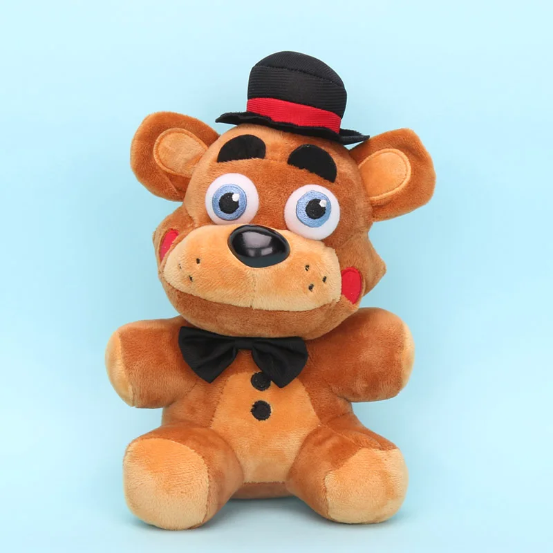 25cm toy freddy 25 см игровой FNAF Five Nights at Freddy's Sister Location Red Foxy Mangle Golden Shadow медведь Фредди Бонни и Чика плюшевые игрушки куклы - Цвет: 25cm toy freddy