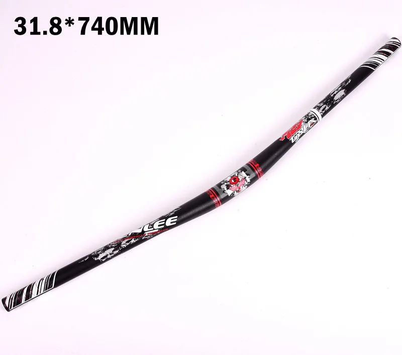 740mm Black XC AM FR DH MTB велосипедный стоячий руль 740 мм 800 мм 31,8 мм алюминиевый сплав Руль Ласточка-образный Бар 9 градусов назад развертки части - Цвет: 740mm Black