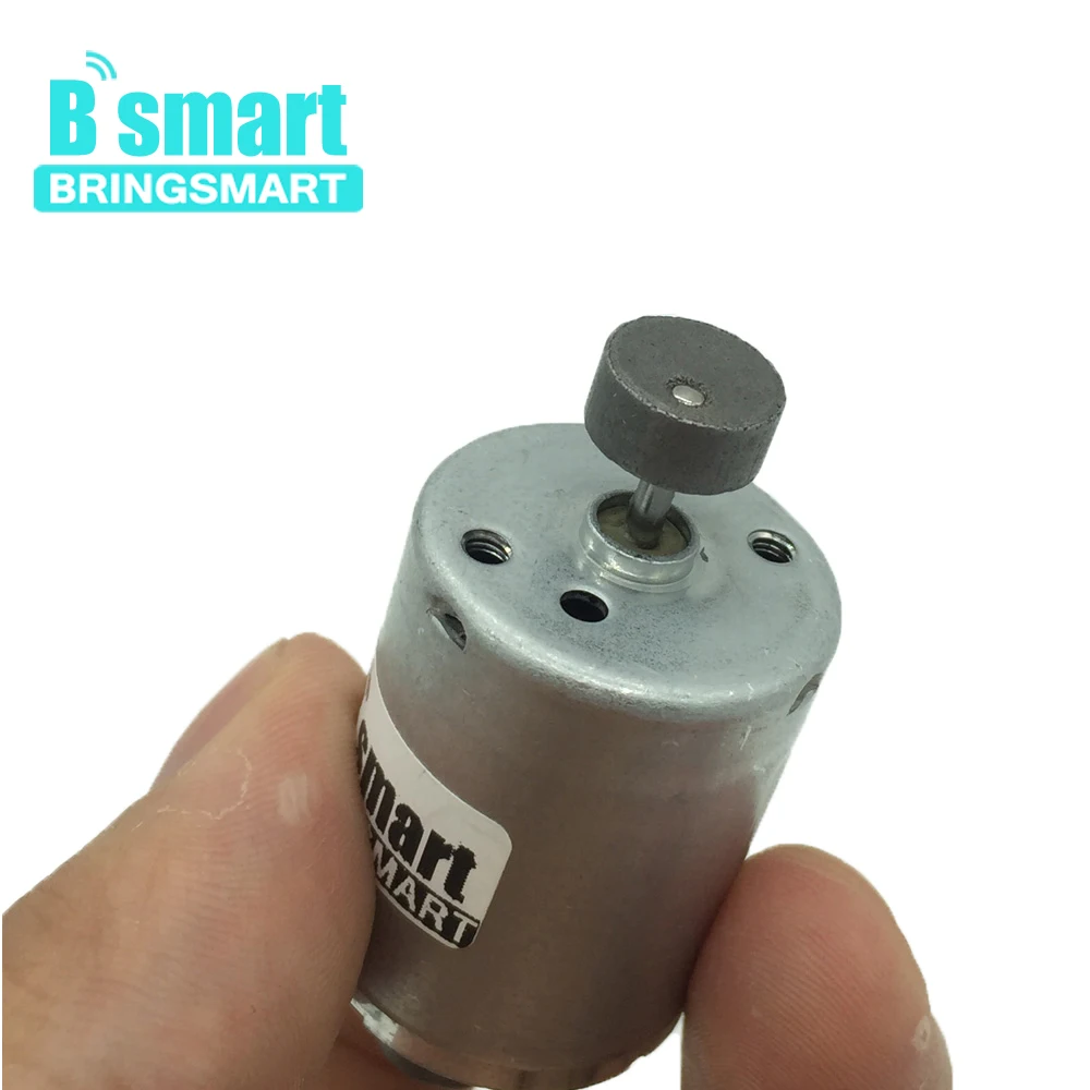 Bringsmart RK370 12 в микро-мотор постоянного тока вибромотор с двойным валом, высокая вибрационная электрическая 6 в мини-робот diy части дешевле