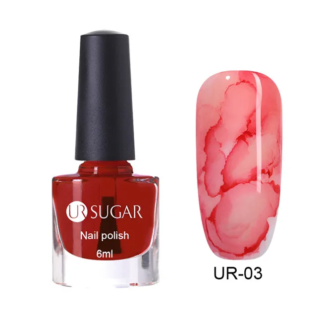 Ur Sugar термо-блеск лак для ногтей меняющий температуру цвет Лак металлическое зеркало лак для ногтей матовый жемчужный корпус маникюр - Цвет: Blooming 3