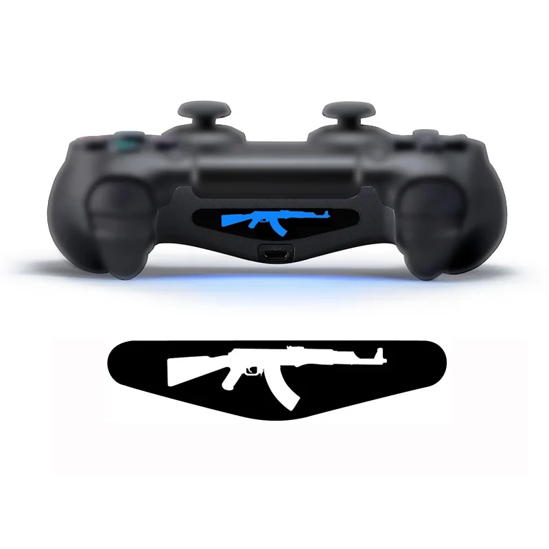 FZQWEG 50 pcs Video Game Controller Light Bar Lightbar Decal Sticker For PS4 Playstation 4 random number | Электроника