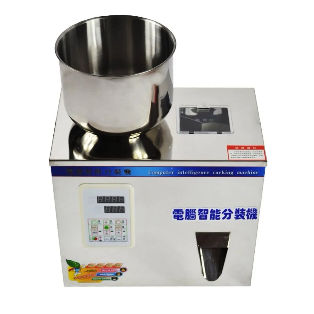 

110V/220V tea/food/seeds/fruit/grain shape filler, 2-200g powder filling machine