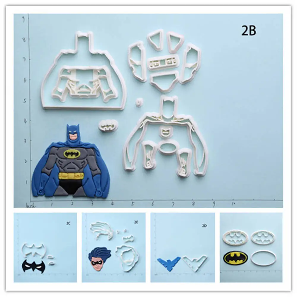 Супер герой Nightwing Бэтмен формочка для печенья набор на заказ 3D принт помадка кекс