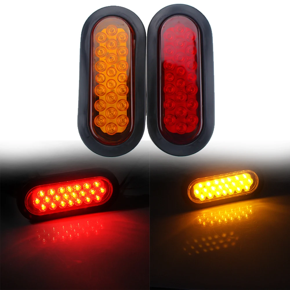 1 пара 6 &quotавтомобиль грузовик 22LED прицеп маркер хвост светильник заподлицо