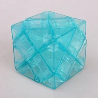 Transparent blue Бренд Dayan Four Dino Skew Magic Cube speed Puzzle 4-Axis 4-Rank Cubes Развивающие игрушки для детей - Цвет: Transparent blue