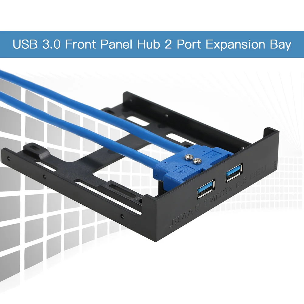 USB 3 0 Передняя панель концентратор 2 порта расширительный отсек 20 Pin к USB3.0 60 см