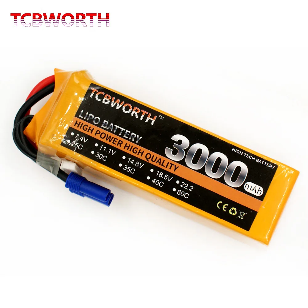 TCBWORTH летательный аппарат на радиоуправлении LiPo аккумулятор 4S 14 8 в 3000 мАч 30C для