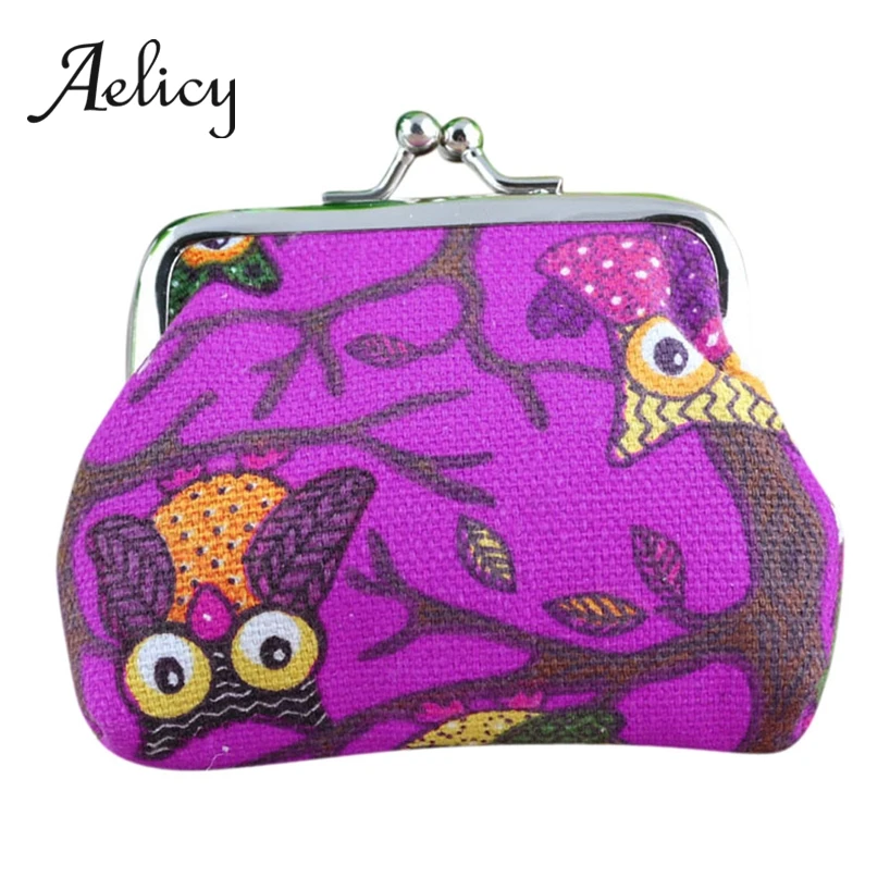 Aelicy бренд мини ретро Hasp портмоне клатч с цветочным принтом женский кошелек карта