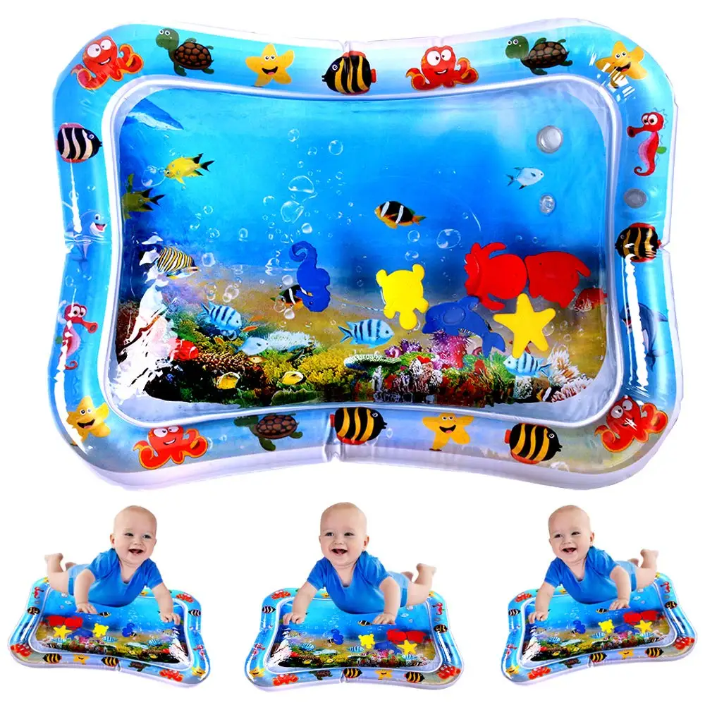 submarine world Водный коврик для животика, детский коврик для игры в воду для малышей, игрушка для активного центра, надувная игрушка для сенсорной стимуляции роста - Цвет: submarine world