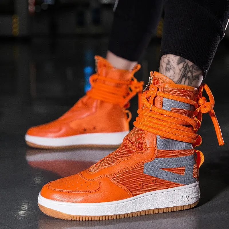 

Unisex Casual Shoes Fashion Sneakers Men Motorcycle Desert Boots High Top Sneakers Cross Strap Trainers Adult Footwear Size 46