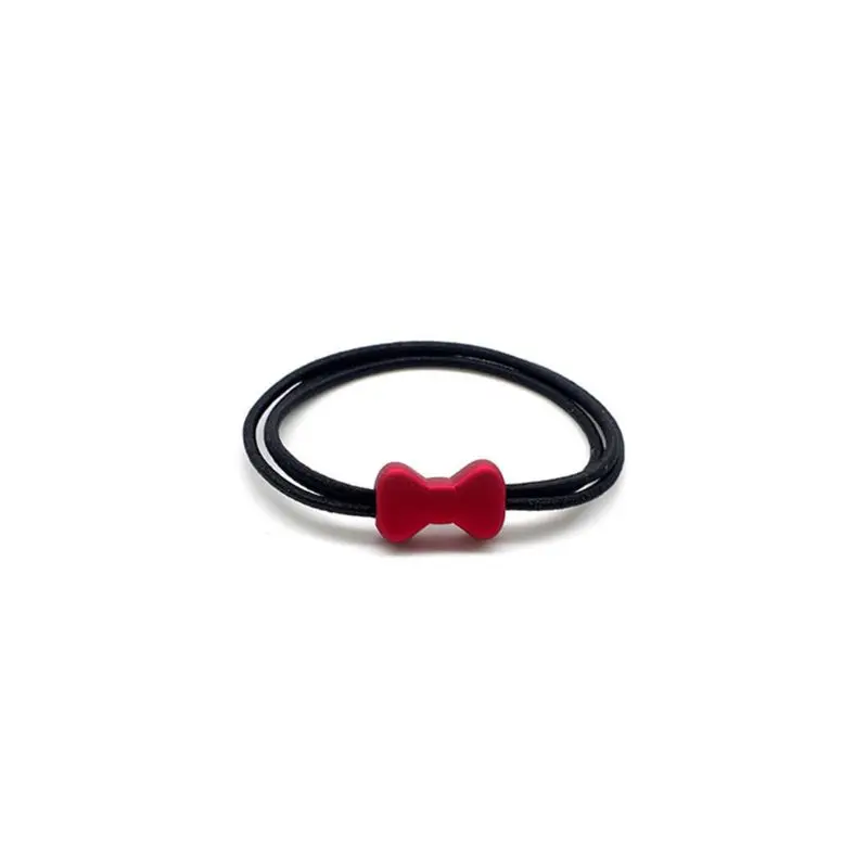 

Korean Elastic Multi Rubber Band Hair Rope Women Girl Simple Red Bead Frosted Ornament Ponytail Holder Bracelet Random Style