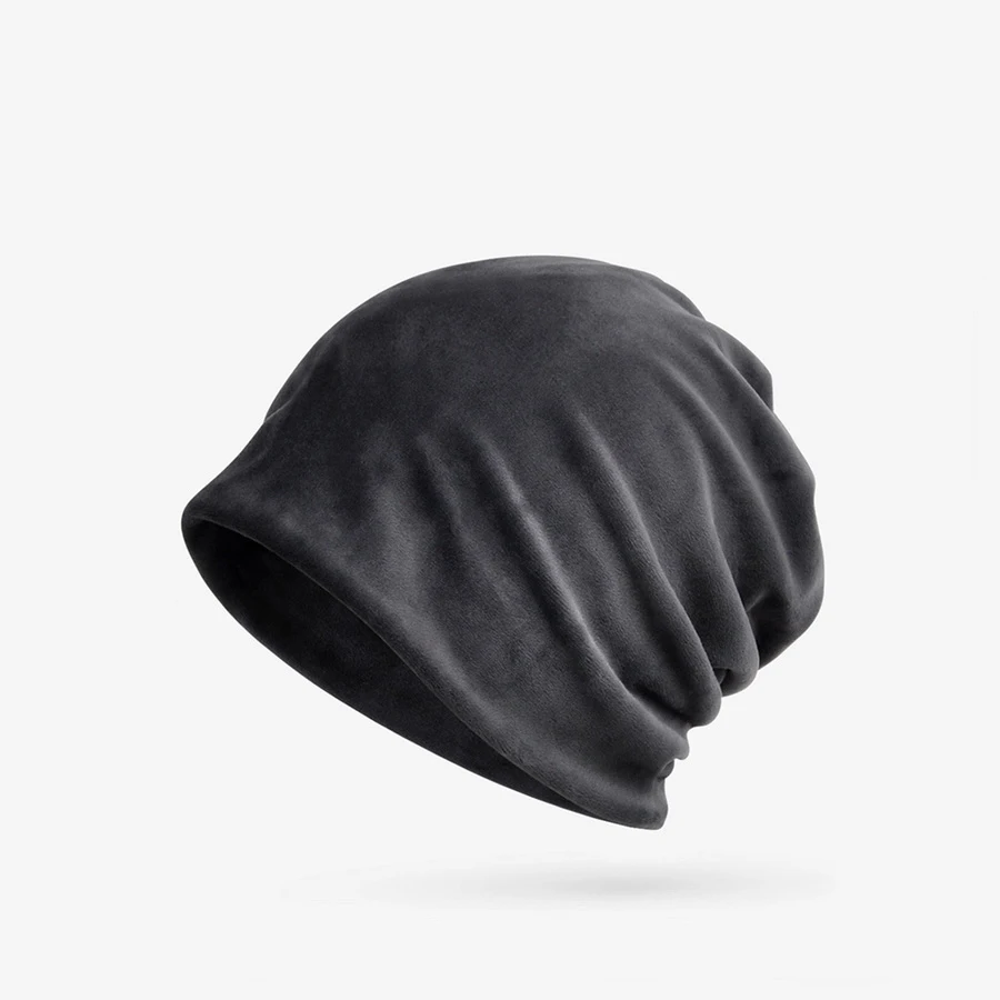 NUZADA, зимняя шапка, одноцветная, унисекс, для мужчин и женщин, Skullies Beanies, шапка, Вязанная, двойные, многослойные шапочки, капот, две функции