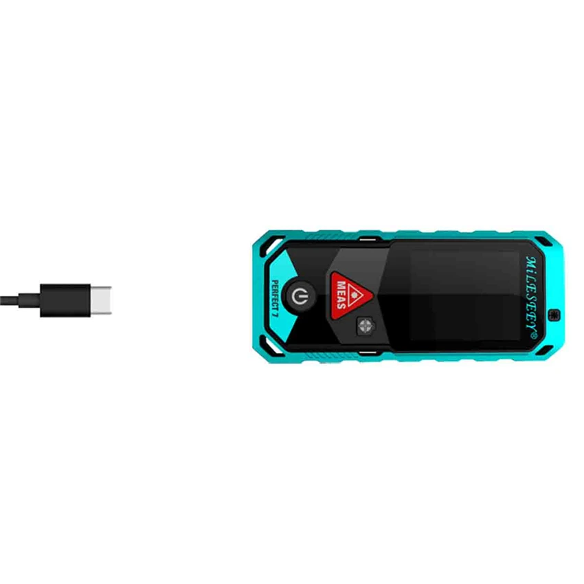 Mileseey P7 80 м 100 м 150 м 200 м Bluetooth лазерный дальномер с поворотным сенсорным экраном перезаряжаемый лазерный измеритель с камерой