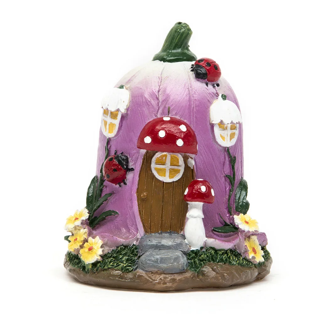 Большой загородный грибной домик с Сказочный Садовый Гном Террариум мхом