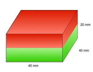 40*40*20 мм 5 шт. 40 х 20 мощный магнит ремесло неодимовые редкоземельные постоянный