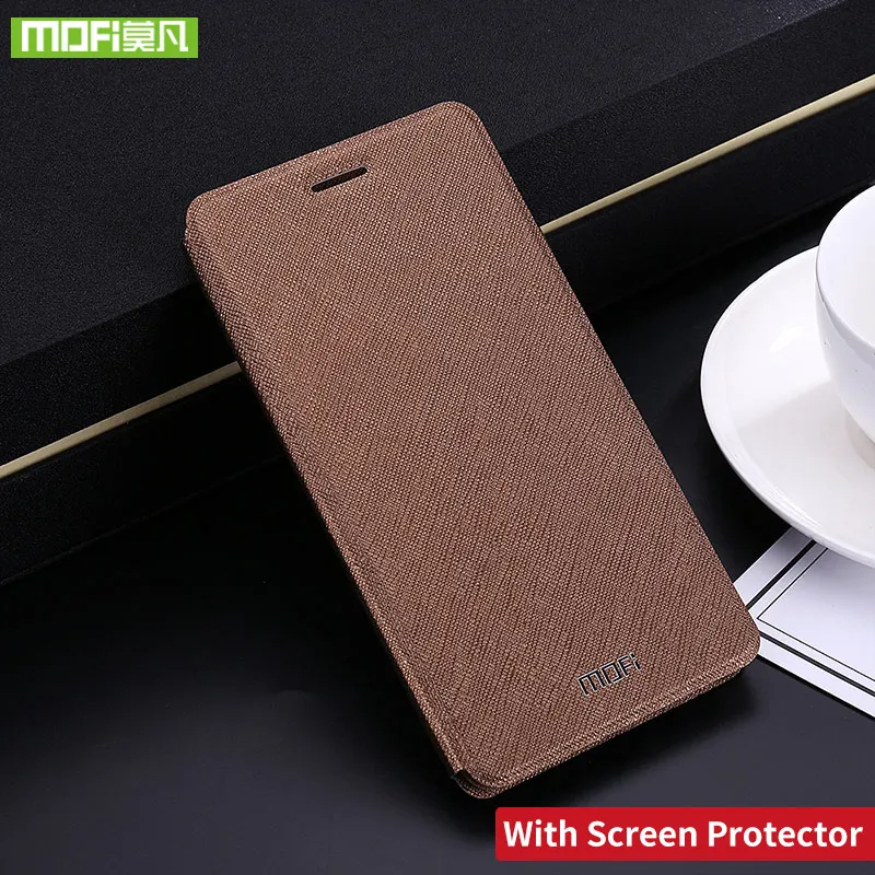 Mofi для Xiaomi Redmi 5A чехол для Xiaomi Redmi 5A чехол силиконовый держатель TPU Флип кожаный для Xiaomi Redmi 5A чехол 360 Жесткий - Цвет: coffee W protector