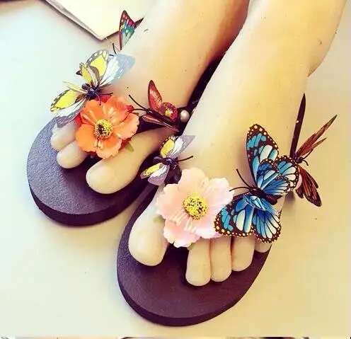 HAHAFLOWER/2017 г. Женские шлепанцы на плоской подошве Забавные тапочки Женская летняя