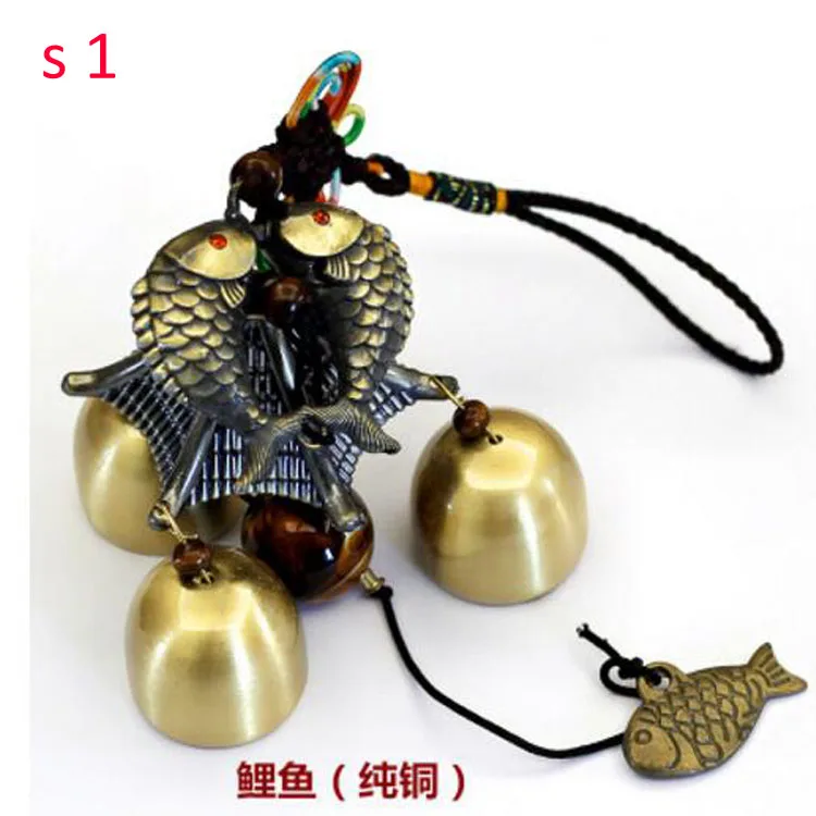 3 колокольчика фэн шуй Windchimes домашнее украшение уличные колокольчики Традиционный китайский народный подвесной дверной звонок 23 стиля - Цвет: style 1