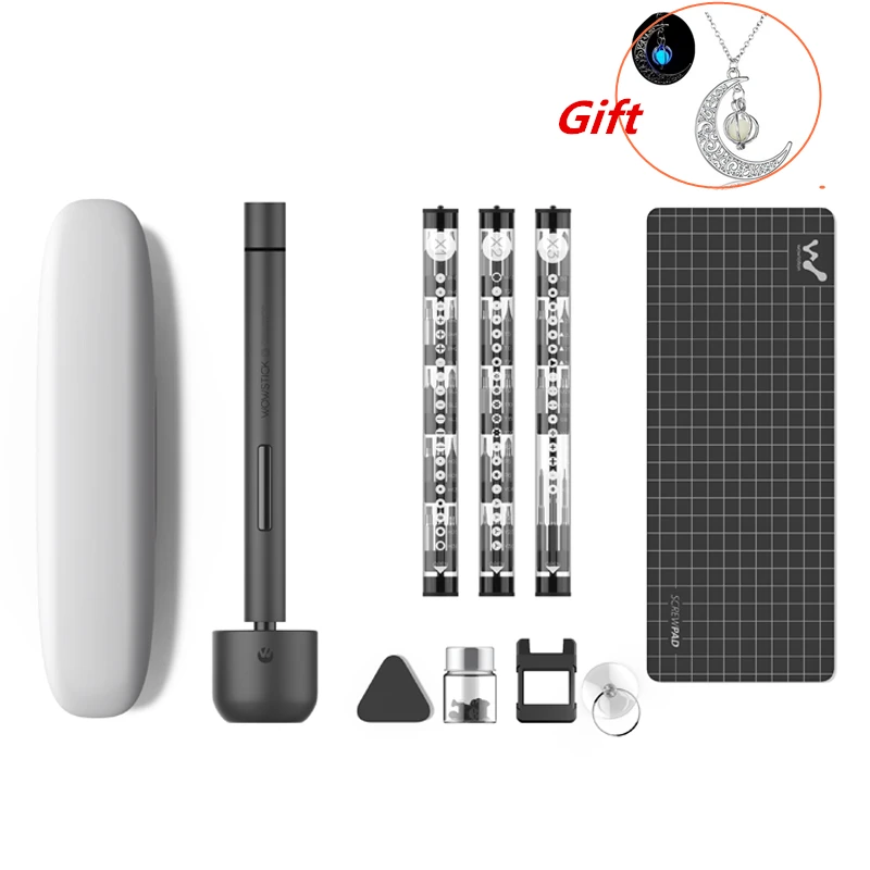 Wowstick 1P 1F Pro мини прецизионная электрическая отвертка намагничиватель 56 шт. 4 мм