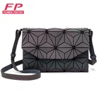 Сумка женская, с геометрическим узором, светящаяся, через плечо