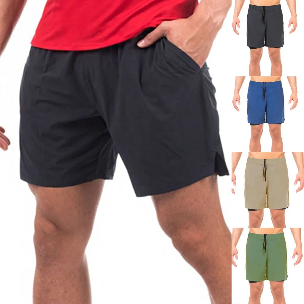 2019 Shorts Men Summer New Style Sports Fitness Breathable Quick-Drying Pantalones Cortos Hombre Spodenki Short Masculino | Мужская