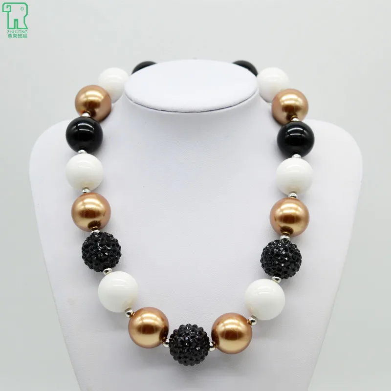 

wholesale 5PCS Girls Chunky Bubblegum Beads Necklace New Colar Vintage Fashion Jewelry Kids Chunky Bubblegum Beads Necklace
