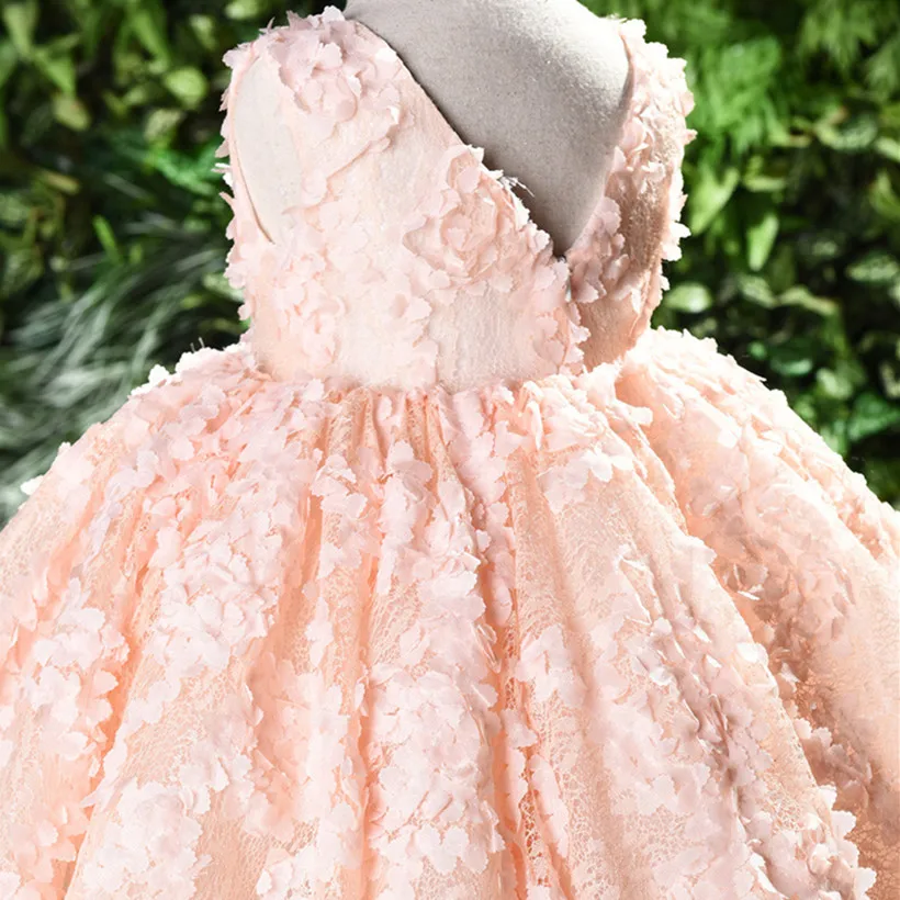 Girls Dress Flowers Baby Baptism Christmas 1st Birthday Princess Girl Dresses For Party And Wedding Teenage Ball Gown | Детская одежда