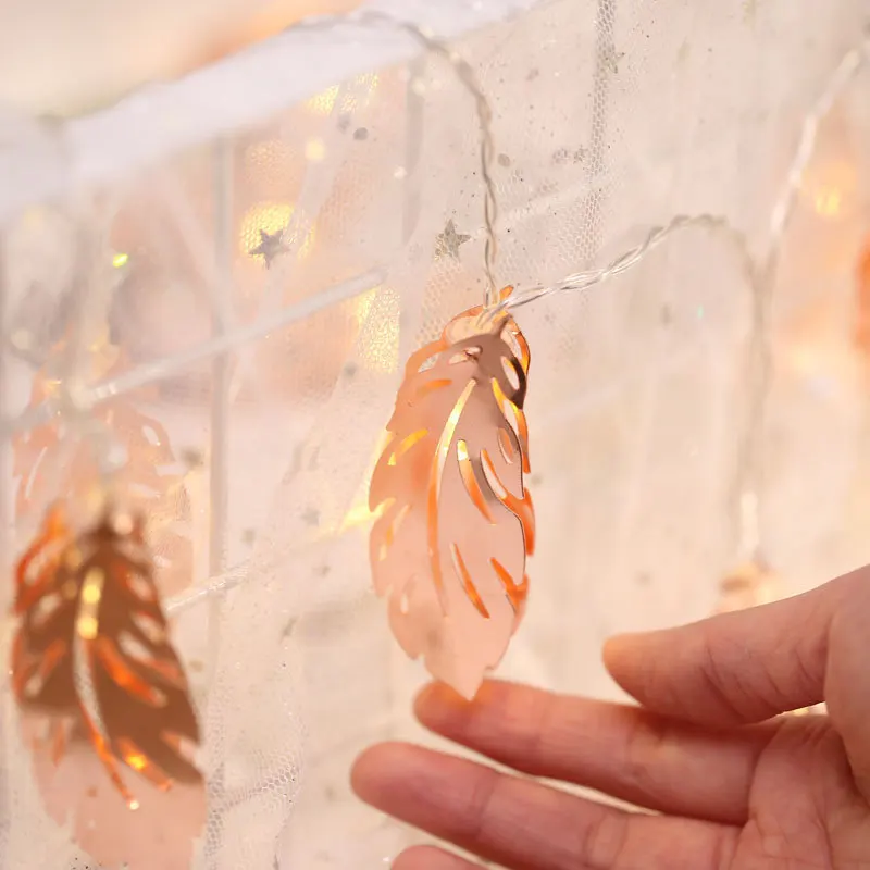 10/20/50 Led Fairy Медь перо лампа Батарея работает строка светодиодные украшения для