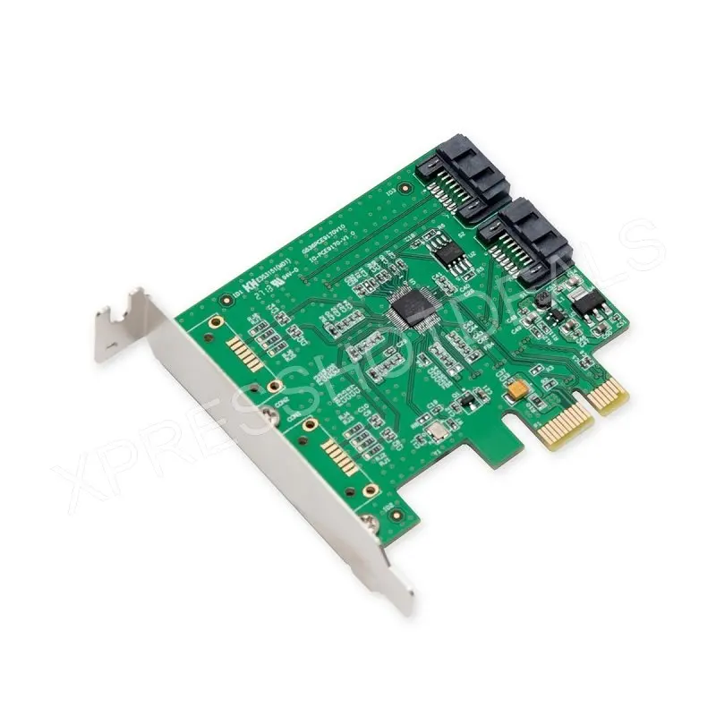 PCI E Express на 2 порта SATA3.0 SATA III Расширительная карта с низким профилем ASM1061|sata iii|low