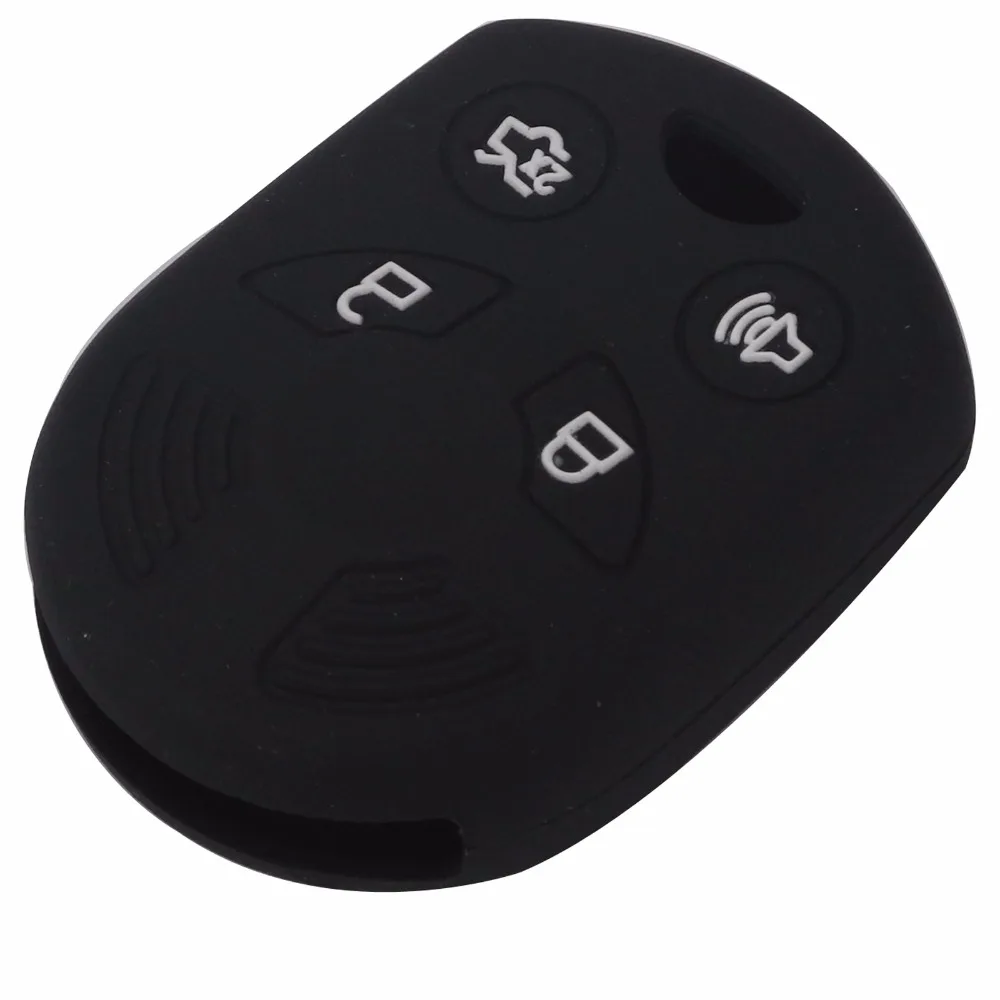 jingyuqin Remote 4 Buttons Silicone Car Key Cover For Ford Mercury Mariner Lilan Lincoln Navigator MKX MKZ Edge Fusion Mustang | Автомобили
