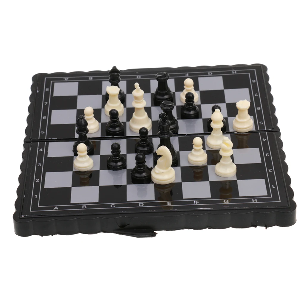 Карманная шахматная игра, магнитный пластиковый набор шахматной доски, шахматы для улицы, для паба, клубной игры, подарок для детей, шахматные игры