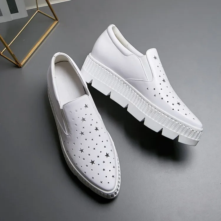 

2019 Summer Casual Shoes Woman Slip-On Platform Flats Female Breathable Zapatillas Slipony Women Shoes Zapatillas Mujer