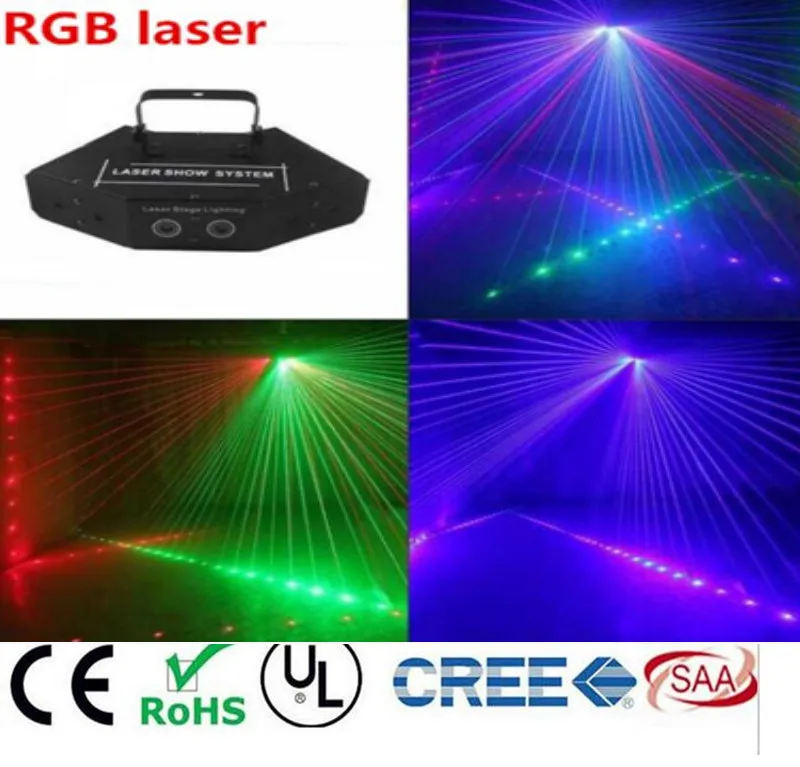 Лазерный луч RGB с 6 глазами для дискотек клубов сценический эффект света