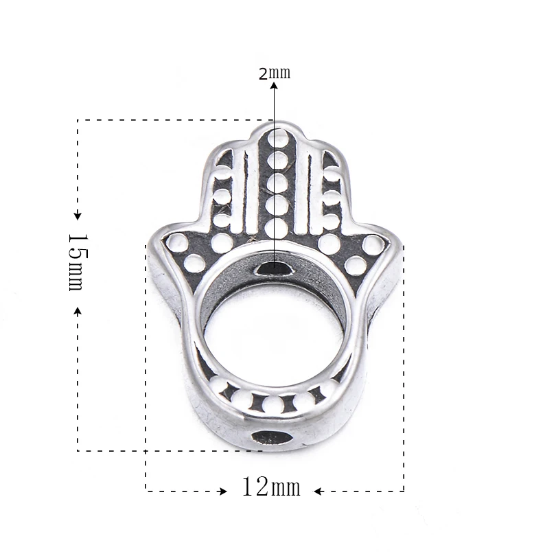 Pipitree 4 шт./лот оптовая продажа DIY бусины из нержавеющей стали винтажные Полые