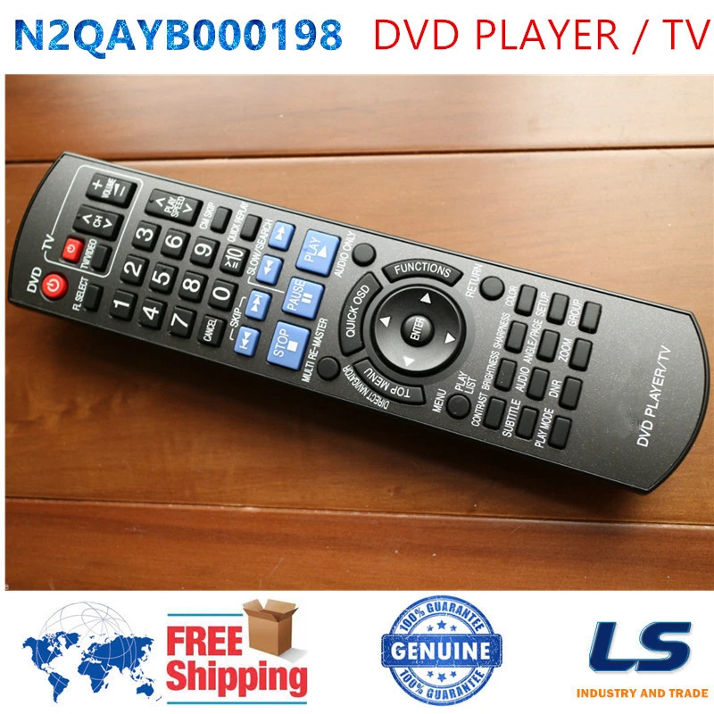 

[ORIGINAL] N2QAYB000198 Remote Control FIT FOR Panasonic DVD PLAYER / TV