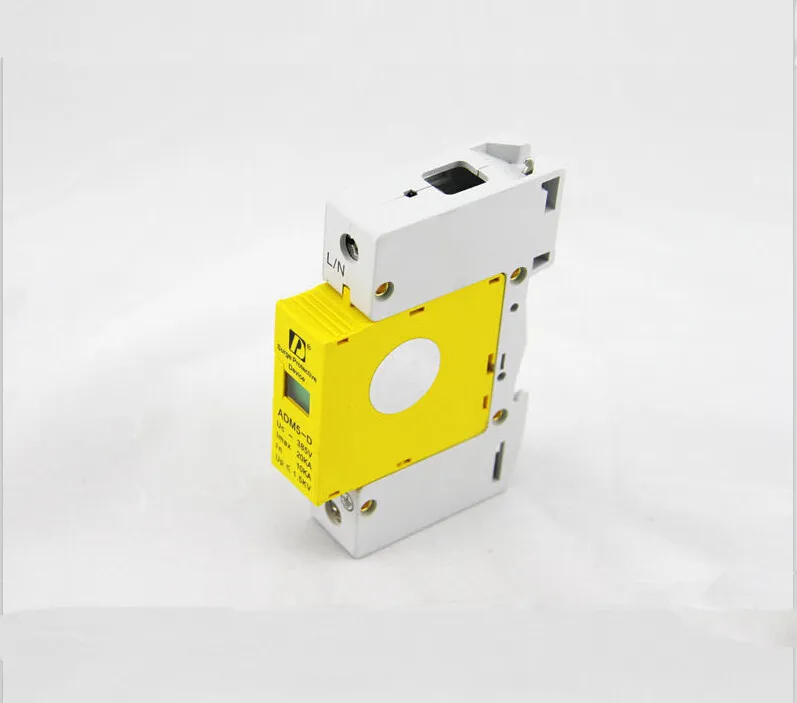 (2 шт./лот) 1P 5KA 10KA 385V AC бытовой стандарт 35 мм din-рейка низкое напряжение анти-молния