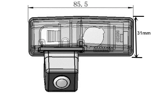Беспроводная камера заднего вида с углом обзора 170 градусов для Toyota Prius/RAV4/Venza |