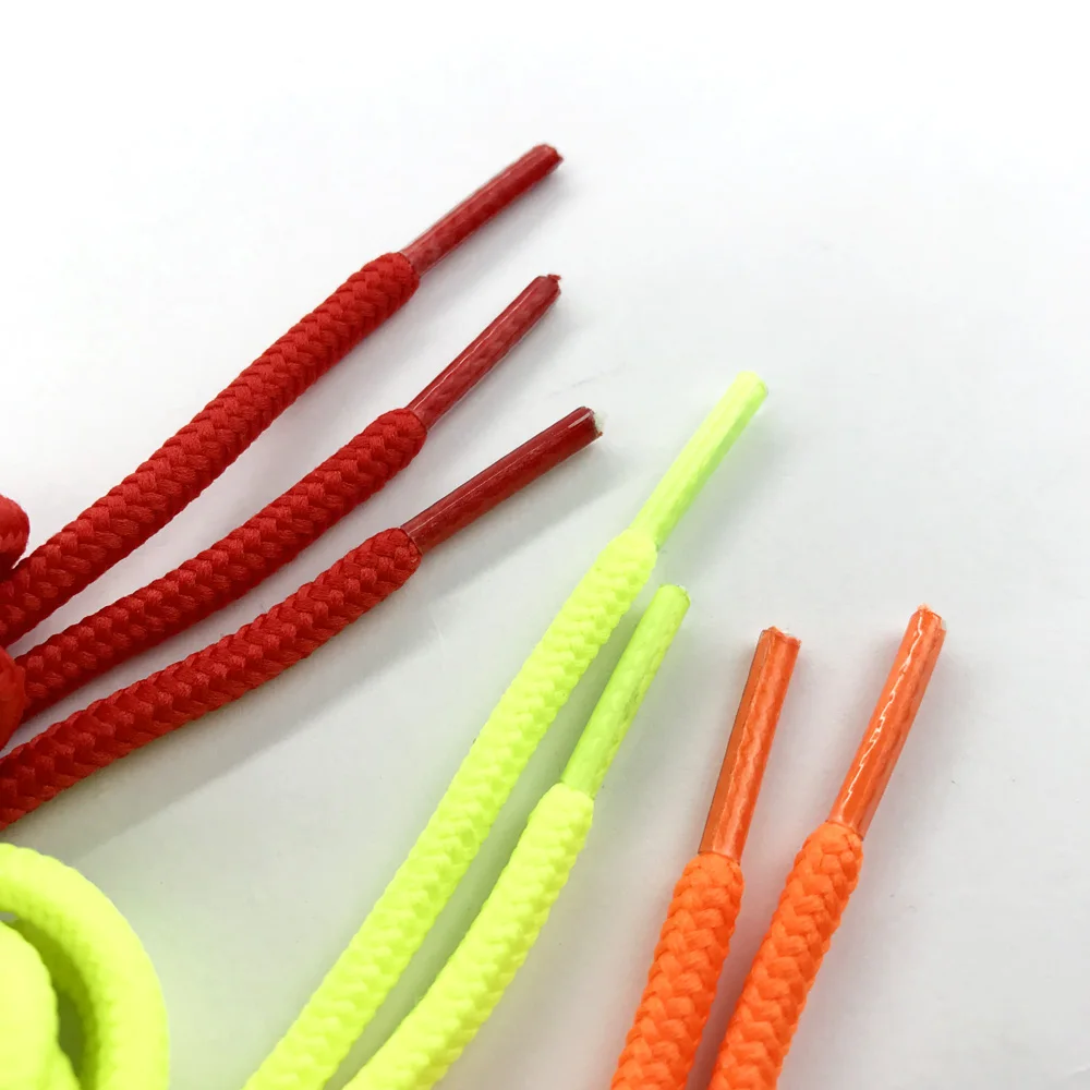 Шнурки круглые однотонные из полиэстера 90/120/150 см 20 цветов|round shoelaces|boots lacesport laces |
