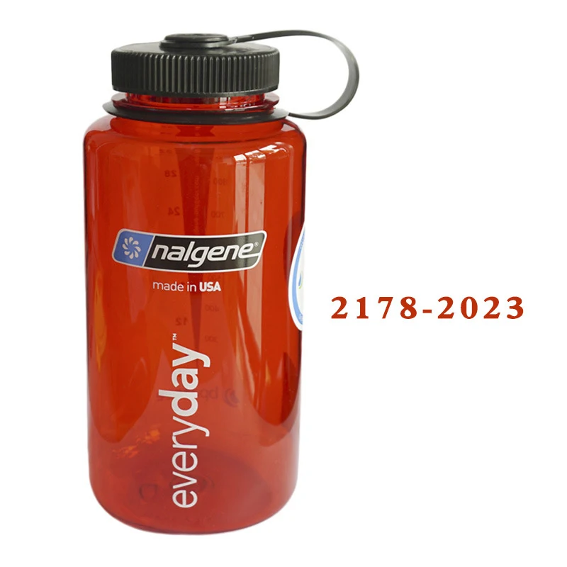 Nalgene Портативный Спорт на открытом воздухе чашки пластиковый стакан воды Велосипеды спортивный чайник герметичные чашки Пеший Туризм Спортивная бутылка для воды 1000 мл - Цвет: 2178-2023