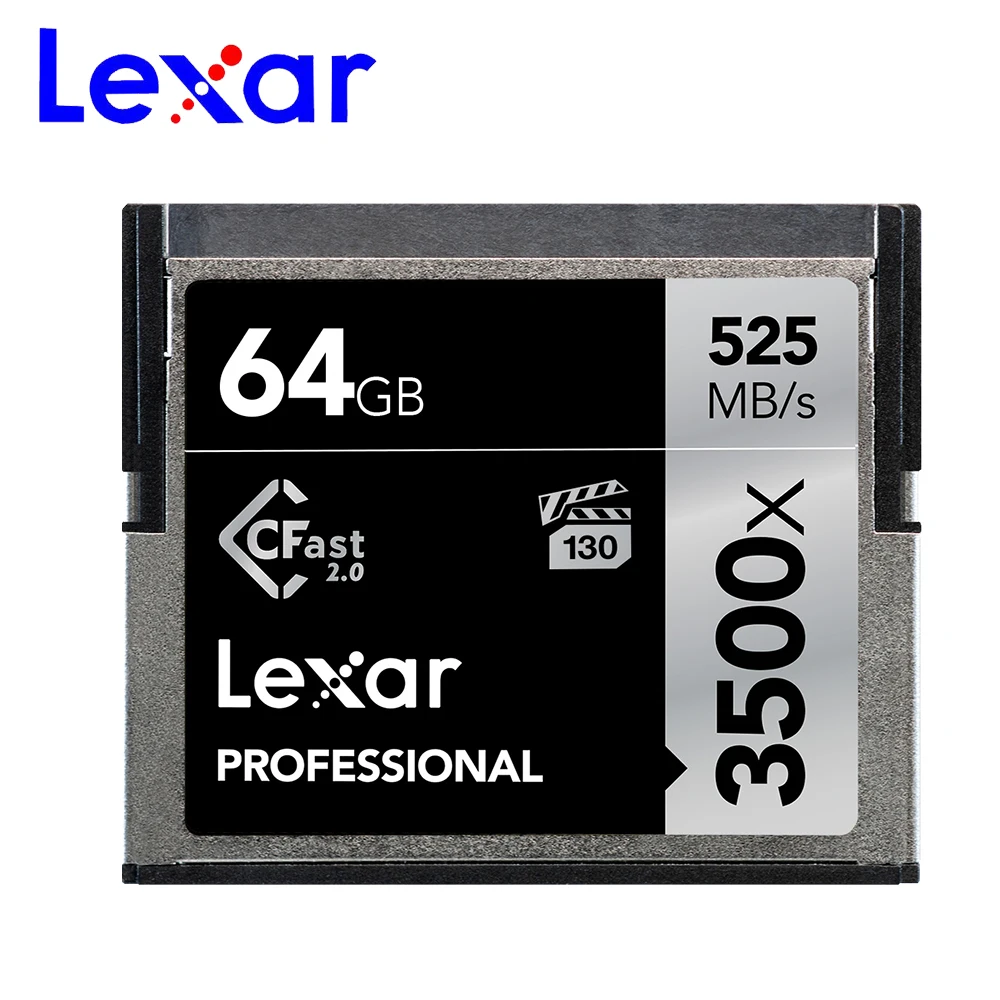 Профессиональная карта памяти Lexar 32 Гб 64 Гб 128 ГБ 256 ГБ 512 ГБ карта CF 3500x525 Мб/с CFast 2,0 sd-карта для SLR HDV VPG-130 камеры