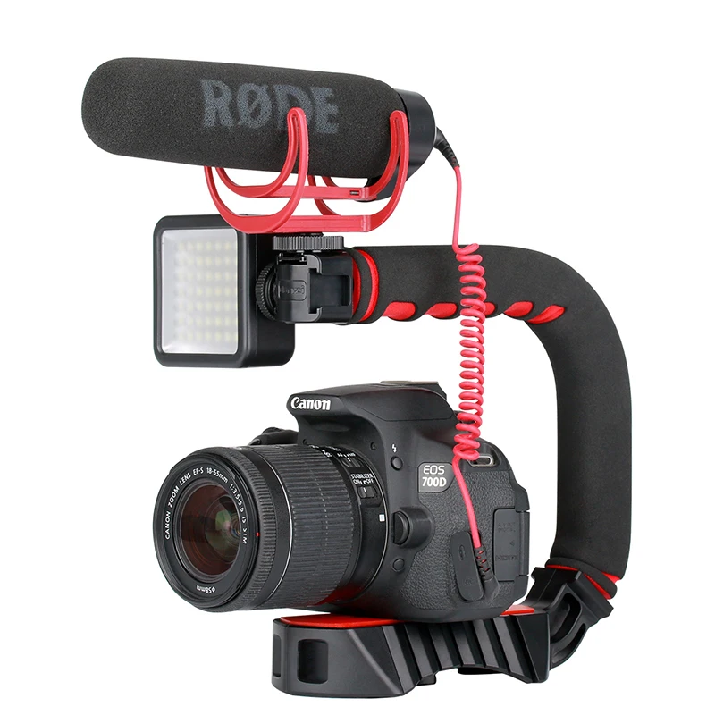 

Ulanzi U-Grip Pro Kits Best Choice for Vlogger Video Stabilizer Travel Handle Grip Camera Gears for Smartphone and DSLR Camera