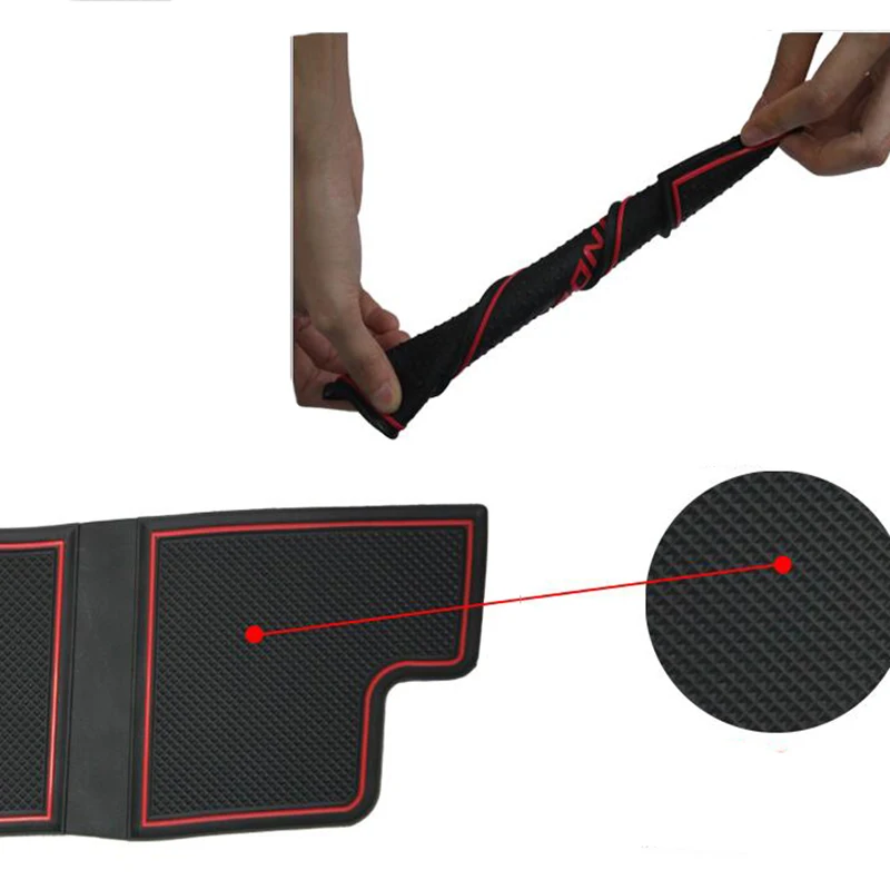 

Non-slip Rubber Cup Holder Sticker Gate Slot Pad Door Groove Mat Car Styling 6Pcs For Ford Mondeo 2007 2008 2009 2010 2011 2012