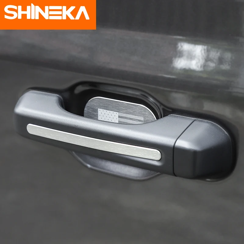 SHINEKA 5 шт. алюминиевый сплав Автомобильная дверная ручка внешняя чаша наклейка