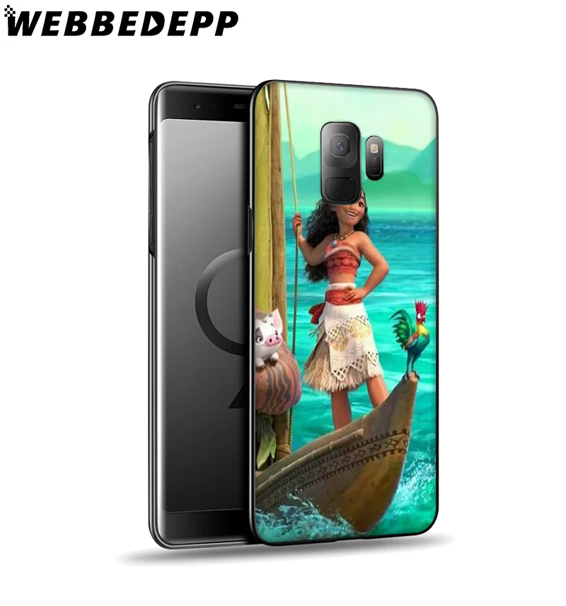 WEBBEDEPP Princess Moana carton Soft Case for Samsung Galaxy A3 A5 A6 Plus A7 A8 A9 J6 Cover | Мобильные телефоны и