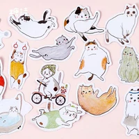cute stickers kawaii fat cat daily creative mobile sticker stationery decor diy scrapbook diary stick office school supplies