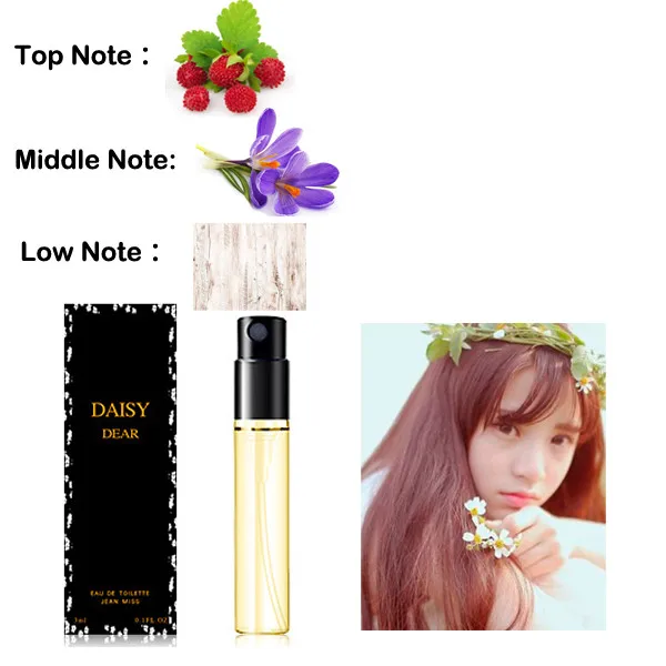 DAISY 3 мл женский Parfume бренд сексуальный Perfumeand ароматы с феромонами одеколон длительный аромат для женщин и мужчин дезодорант - Цвет: DAISY