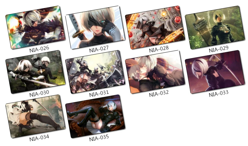 35 шт. NieR Automata Card sticker s видео игра сексуальная героиня персонажи Йорга № 2 Тип B 9S A2 2B Коллекционная Глянцевая наклейка